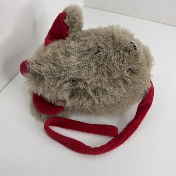 Vintage Mary Meyer Fat Mouse Red Ears Nose Long Tail Plush Stuffed Animal - Picture 6 of 9